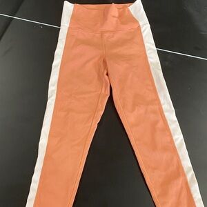 Women’s Orange and White Leggings